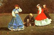 Winslow Homer The Croquet Game oil painting